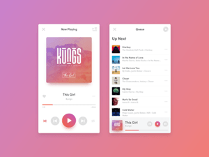 Music Player App for Sketch