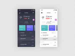 My Wallet iOS App Design PSD