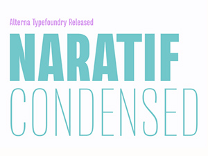 Naratif Font – Condensed Typeface