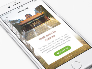 Nature Discovery App – PSD Freebie