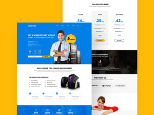 Hosting Website Template – Free Resource