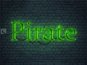 Neon Text Effect For Signs – Free PSD