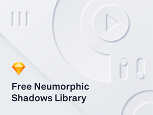 Neumorphic Shadows Sketch Library