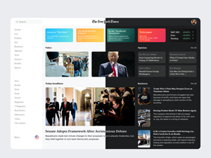 New York Times Website Redesign Concept – Sketch Resource