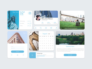 New York UI Kit – Free PSD
