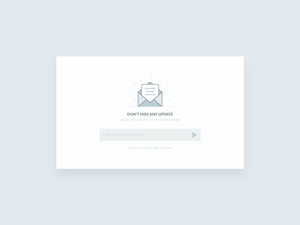 Newsletter UI Design by Marko Nedeljkovic