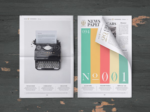 Newspaper Mockup PSD