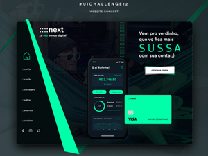 Next Bank Website Concept made in Sketch