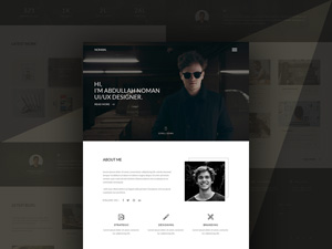 Noman Portfolio Landing Page by Mahadi Hasan Rony