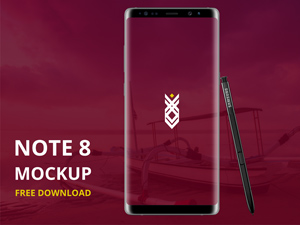 Note 8 Mockup – PSD Freebie
