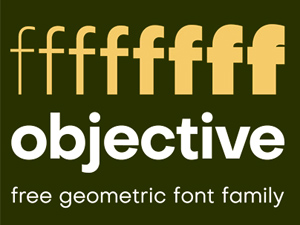 Objective Font Family – Geometric Typeface