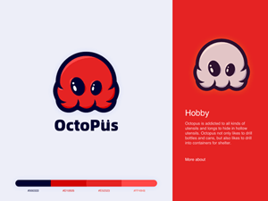 Octopus Logo Illustration for Sketch