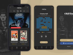 Cinema Mobile App Design PSD