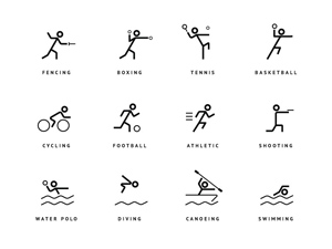Olympic Games Vector Icons