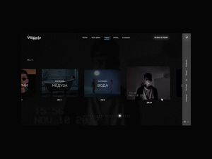 Hip-Hop Website Template – Free PSD