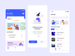 Online Learning App UI Concept