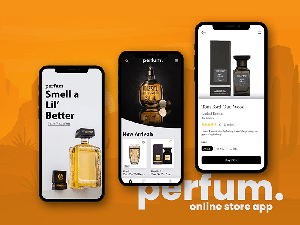 Perfume Online Store App Design – PSD Freebie