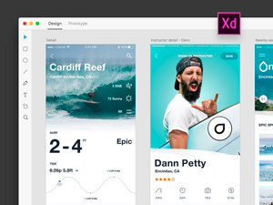 Onshore App Design for Adobe Xd
