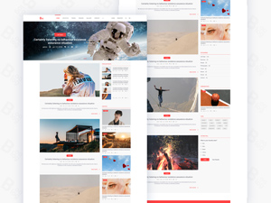 Blog / News Website Template for Adobe XD