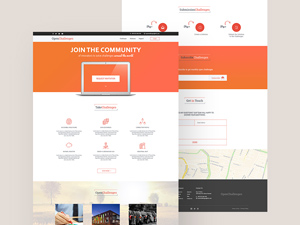 Open Challenges Website Template PSD