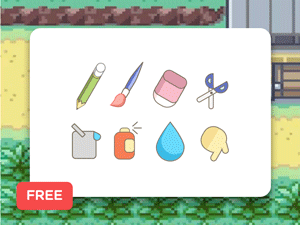 Paint Tool Icon Set 01 for Sketch