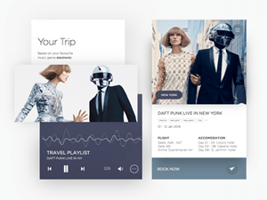 Paper Plane Music App for Sketch