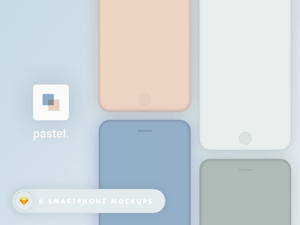 Pastel Smartphone Mockups by Aurora Pleguezuelo