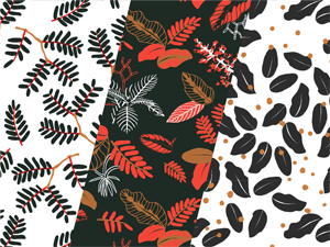 Floral & Leaf Patterns for Illustrator