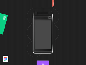 Payment Device Mockup – SATURN1000