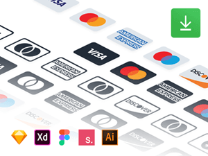 Payment Methods Icons – Sketch Freebie