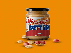 Peanut Butter Jar Label Mockup – PSD Freebie