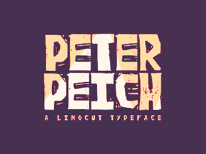 Peich Linocut Font – Free Typeface