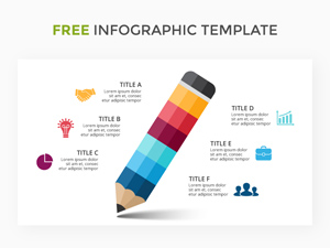 Pencil Infographic Slide