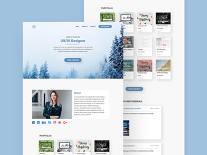 Personal Landing Page Template – PSD Freebie