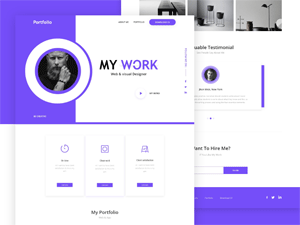 Personal Portfolio Template – Adobe XD