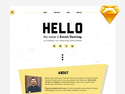 Personal Portfolio Template Sketch Resource