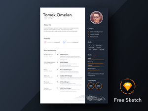 Personal Resume Template by Tomek Omelan