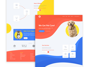 Pet Care Website Template