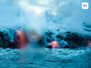 Phone Concept Mockup PSD