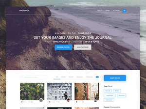 Photobox Photographers Blog – Free PSD
