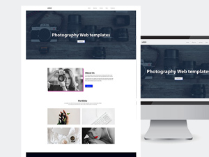 Photography Website Templates – Free PSD