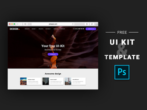 Photoshop UI Kit: Free PSD