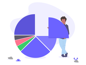Pie Chart SVG Illustration