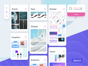 Pinboard Web UI – Free Sketch