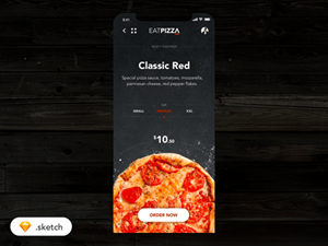 Pizza Ordering App UI