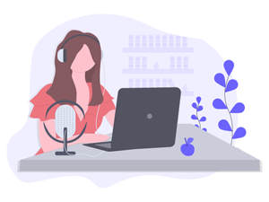 Podcast SVG Illustration