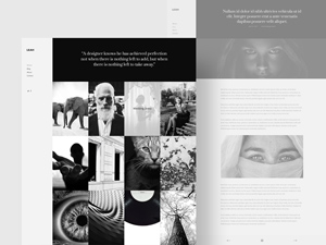 Portfolio Design Website Template PSD