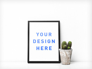 Poster Frame Mockup – Free PSD