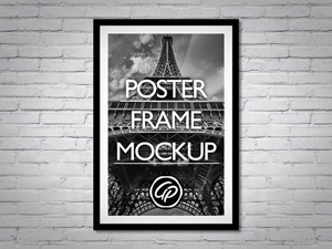 Poster Frame Mockup – Free PSD