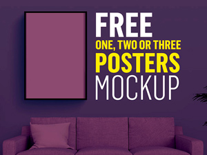 Posters Mockup: Free PSD